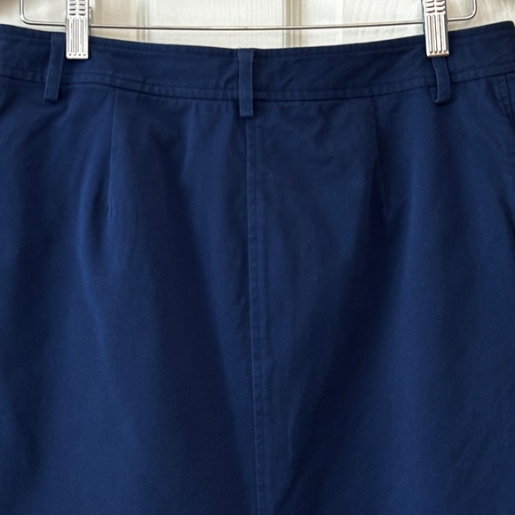 RALPH LAUREN Cotton Pencil Skirt - Blue Size 8 - Picture 5 of 7